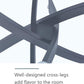 Modern Rectangular Tempered Glass Dining Table Black