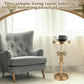 Radiant Gold Martini Cocktail Table 9x19 Inches Bow Pedestal