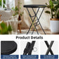 Black Twenty EightIn High Top Foldable Removable Locking Legs Cocktail Table