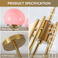 Luxurious Pink Glass 5-Light Pendant Ceiling Light