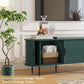 71 Inch Tambour Door TV Console Entertainment Center-2