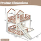 Twin Over Full Bunk Bed Playhouse With Slide Loft Storage
