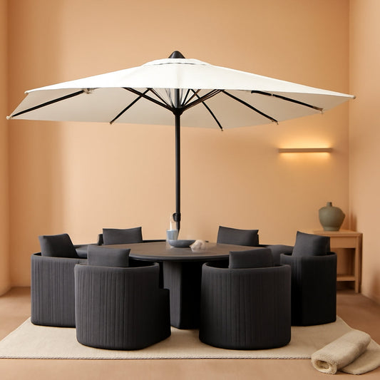 10x10 Patio Umbrella White Outdoor Weatherproof Durable