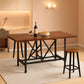 Six Person Industrial Grade Rustic Brown Dining Table