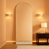 Full Length Mirror Gold Aluminum Freestanding Frame