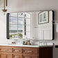 Bathroom Mirror 30x48 Inch Black Deep Frame Wall Mirror