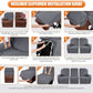 Midnight Charcoal 3 Piece Recliner Slipcover Stretch