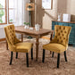 Velvet Dining Chairs Gold Finishing Collection Set