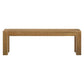 58 Inch Farmhouse Dining Bench Rustic Honey Solid Wood