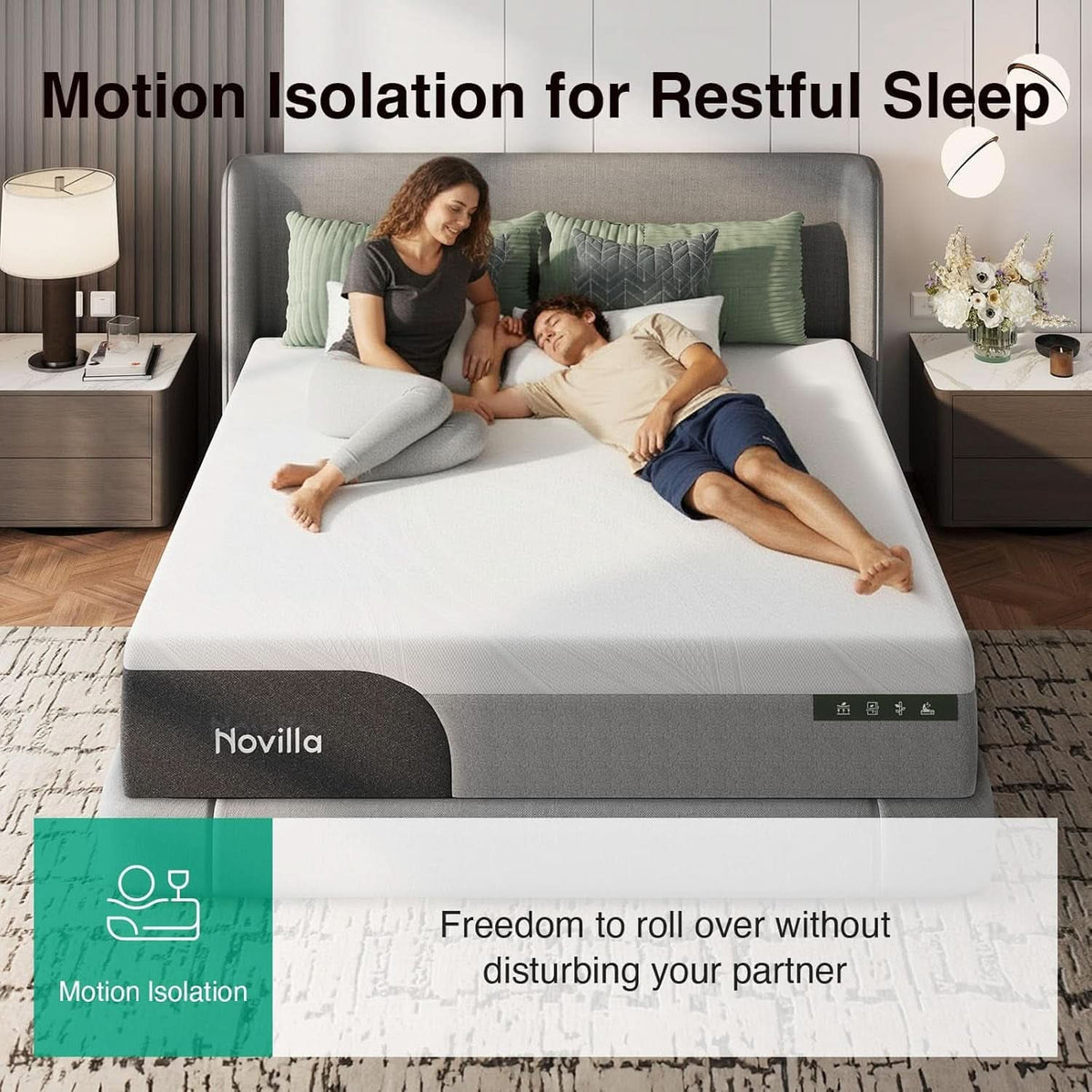 Twin Gel Memory Foam Mattress TwelveInch CertipurUS-4