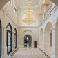 Radiant Golden Crystal Chandelier For Large Entrance-1