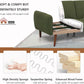 LShaped Linen Sleeper SofaBed With Reclining Backrest