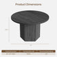 Round Forty Seven Inch Dining Table Charcoal Grey Model