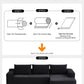 96 Inch Cloud Contemporary Sectional Sofa Charcoal