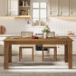 63 Realwood Farmhouse Rectangular Dining Table Espresso