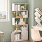 Modern S Shaped Geometric Wooden Decorative Bookcase