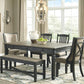 Upholstered Dining Chair 20 Inch Antique Black Set Of 2