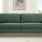 Green Mid Century Modern Couch and Loveseat Set for Small Spaces