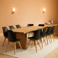 Black PU Leather Mid Century Dining Chairs Solid Wood Legs