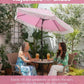 6 Foot White Patio Outdoor Umbrella Weather Resistant