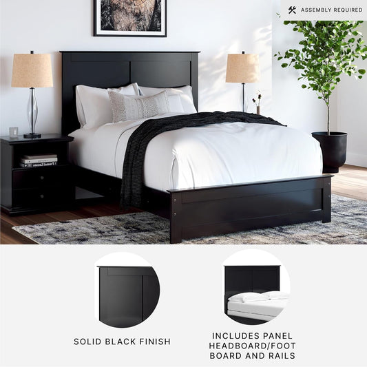 Ashley Maribel Full Panel Bed Black Matte Finish Coated