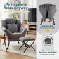 Dark Grey ExtraLarge Oversized Ottoman Reclining Chair