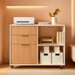 Natural Oak Industrial Grade Filing Cabinet Drawers-0