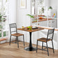 Rustic Brown Twenty Seven point Six Inches Tulip Dining Table