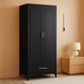 75In Black Industrial Pantry Cabinetry With Drawers-0