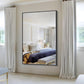 60x40 Inches Black Aluminum Rectangular Wall Mirror