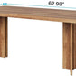 63 Inch Walnut Farmhouse Dining Table Seats Four To Six