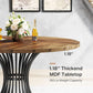 Round Dining Table 47 Inch Metal Base For Kitchen And Dining