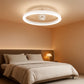 White Fifteen Point SevenIn Bladeless Ceiling Fan LED Light