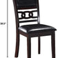 Gia Ebony Dining Chairs Set Of 2 Rubber Wood Solids