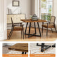 Contemporary Square Waterproof Dining Table Rust Brown