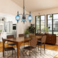 Cerulean Vintage Three Light Pendant Ceiling Fixture