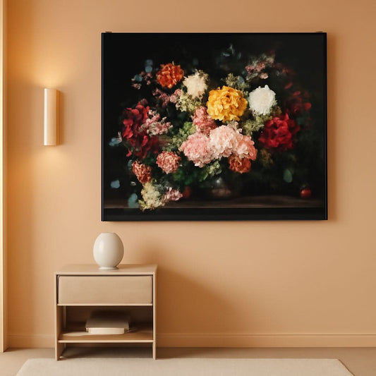 Canvas Wall Art 24x36 Colorful Floral Masterpiece Edition
