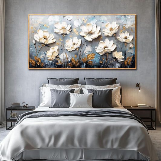 20x40 Inches Framed Canvas Wall Art Floral Masterpiece