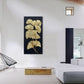 Elegant Gold Ginkgo 60x120 Centimeter Canvas Wall Art