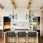 Cerulean Vintage Three Light Pendant Ceiling Fixture