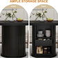 47 Round Farmhouse Dining Table Storage Compartment