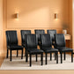 Six Black PU Leather LuxuriouslyUpholstered Dining Chairs