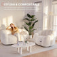 Beige Floral Shaped Bean Bag Sofa For Adults Living Room
