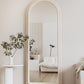 Arched Freestanding Floor Mirror 63x24 Inches White