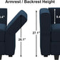 Modular Velvet Sectional Sofa Blue With Storage Ottoman