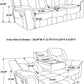 Charcoal Upholstered Reclining Sofa With Power Outlet