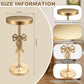 Radiant Gold Martini Cocktail Table 9x19 Inches Bow Pedestal