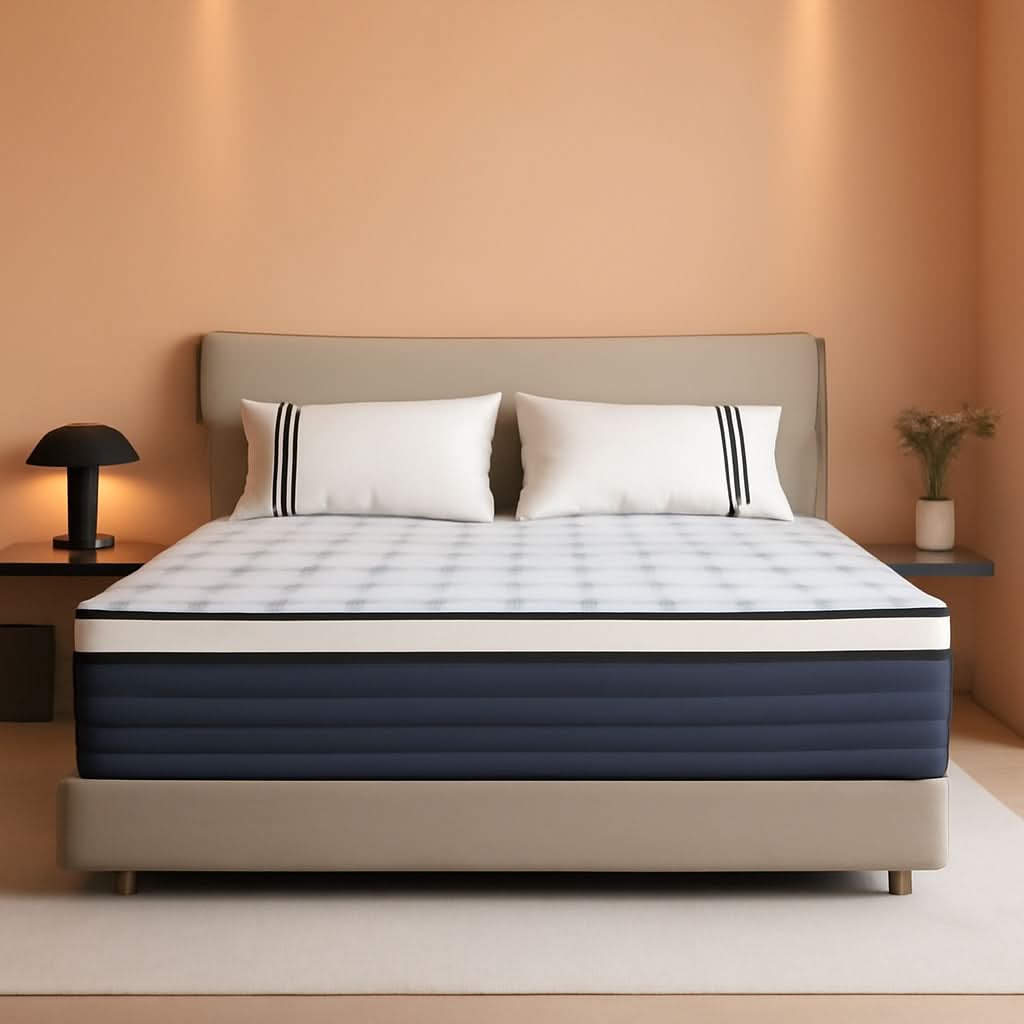 Twin Pressure Relief Memory Foam Hybrid Mattress Pocketed-0