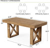 63 Inches Rectangular Farmhouse Kitchen Dining Table
