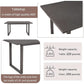 6 Piece Rustic Wood Dining Set With Bench And Chairs